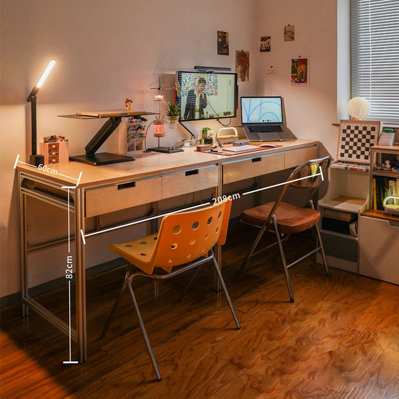 Modern Desk with Drawers, Computer Desk, Desktop Bedroom Home Office Desk, Light Luxury Student Study Desk, Work Desk Modern Desk with Drawers, Computer Desk, Desktop Bedroom Home Office Desk, Light Luxury Student Study Desk, Work Desk
