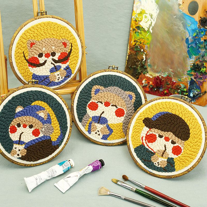 ロシアのスタンプ刺繍手作り diy ウール絵画カップルヘビ年装飾品刺繍ギフト材料パッケージ|undefined