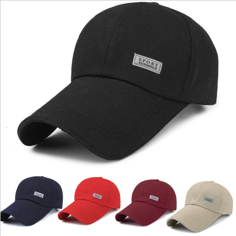 Night cursor baseball cap spring and summer middle-aged and elderly ordinary peaked cap cotton canvas cheap outdoor cap factory direct batch