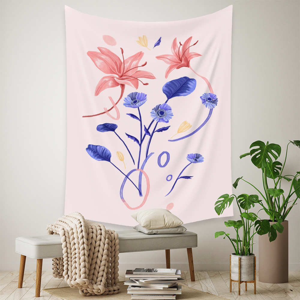 Bohemian Flower Printing Wall Decoration Cloth Tapestry Wholesale Nihaojewelry display picture 24