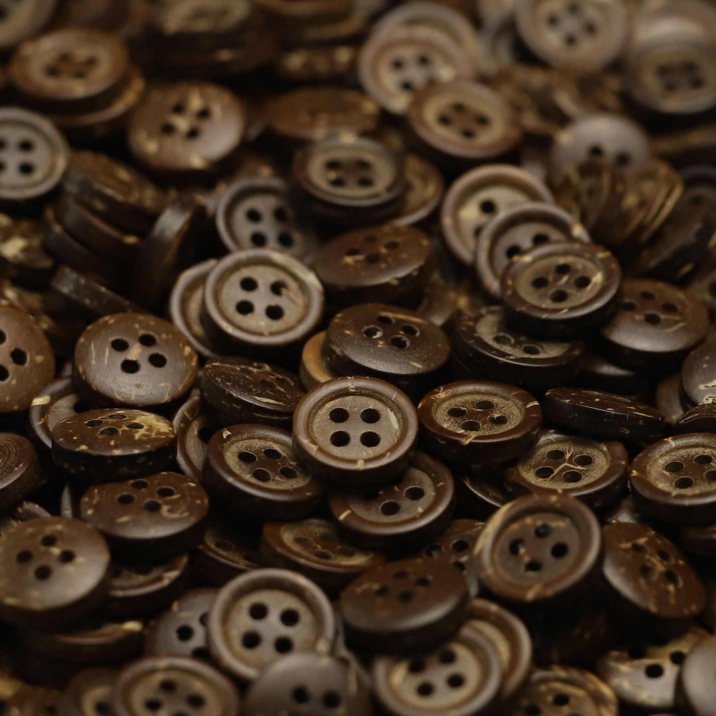 JULI Orange Botón de coco retro Camisa casual Suéter Cárdigan Botón decorativo Libro de cuentas de bricolaje Accesorios de joyería