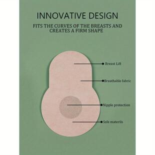 F 73492 Non-woven Invisible Breast Patches �o�����[��������