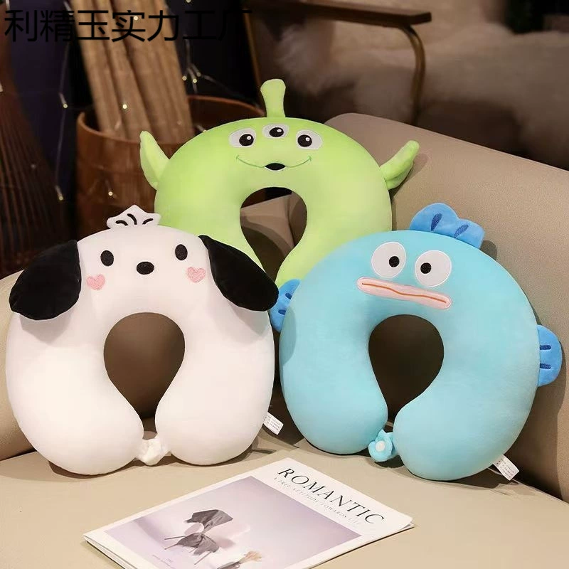 U-образная подушка для шеи, милая подушка для шеи, дорожная подушка для шеи, офисная студенческая спальная портативная U-образная подушка