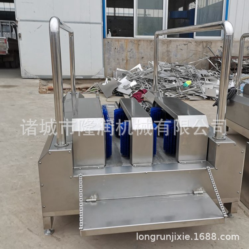 单通道矿用洗靴机 屠宰场食品厂用靴子洗刷机 靴底靴帮清洗消毒