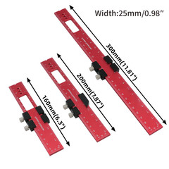 Aluminum alloy positioning ruler, carpenter's marking ruler, scribing ruler, protractor 16/20/30cm measuring gauge and tool DIY