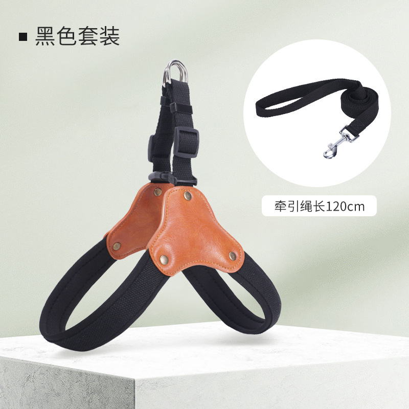 Cuerda de tracción para mascotas, cadena de perro ajustable para perros medianos y grandes, correa para el pecho para perros tipo silla de montar, productos para mascotas a prueba de explosiones