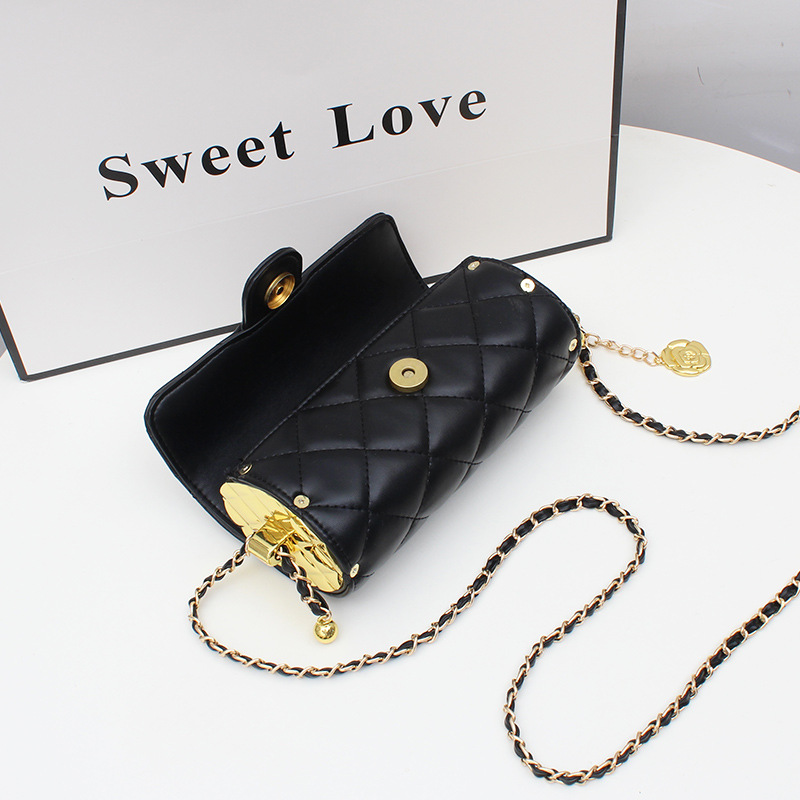 Vendita diretta in fabbrica piccola borsa cilindrica stile profumato mini borsa cilindrica borsa a catena borsa a tracolla borsa per cellulare_voghion.com