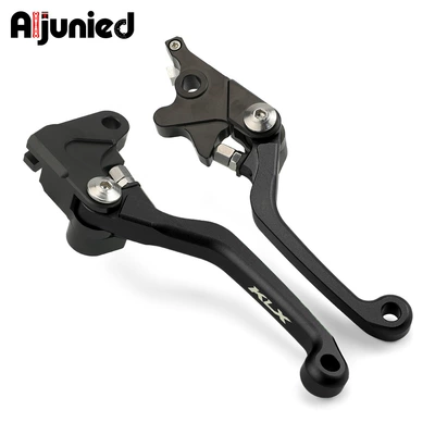 Off-Road Motorcycle Suitable for Kawasaki Klx140 Brake Lever Rally Version Bending Horn Brake Lever Clutch Handle (Armrest, handle, handle) - 31423165-klx-black