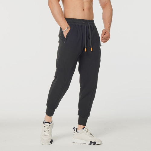  Autumn Sports Men's Running Fitness Daily Casual Matching Training Composite Fabric Large Size Trousers New Style
