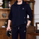 Sports suit Men's Spring and Autumn Middle-aged and Elderly plus size Men's Casual Sportswear Dad's Autumn Clothes Three-piece Set