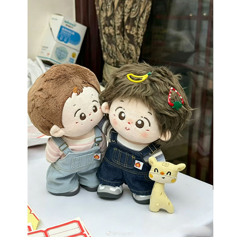 Cotton Doll Multi-Colored Clothes 20cm Cotton Doll Overalls Outfit Change