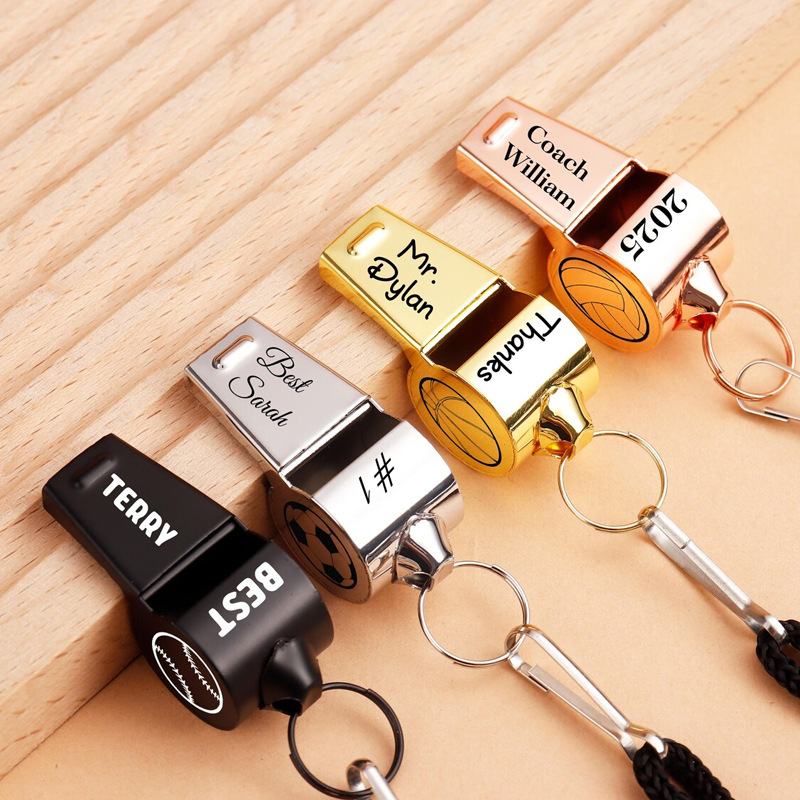 Personalized Laser Whistle for Sports Referees, Competition Cheering Whistle, Outdoor Survival Neck Whistle, Teacher's Day Gift