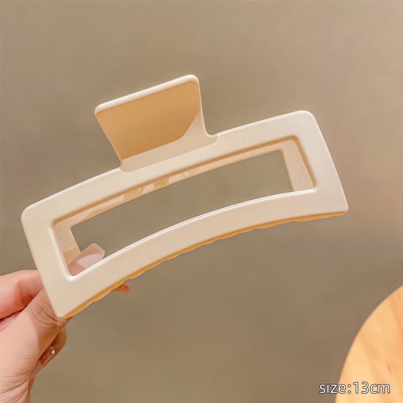 Volumen de pelo de gran tamaño antideslizante gran tiburón clip de pelo cuadrado clip de pelo cabeza de espalda clip de pelo tocado updo clip de pelo femenino