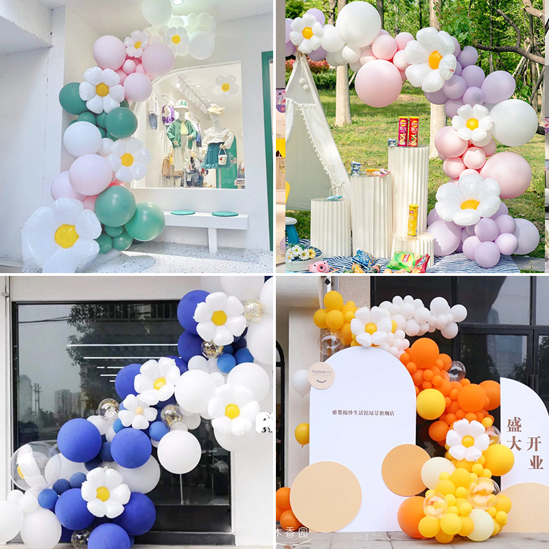 Opening Activities Daisy Balloon Chain Shopping Mall New Year Atmosphere Decoration Scene Balloon Arch