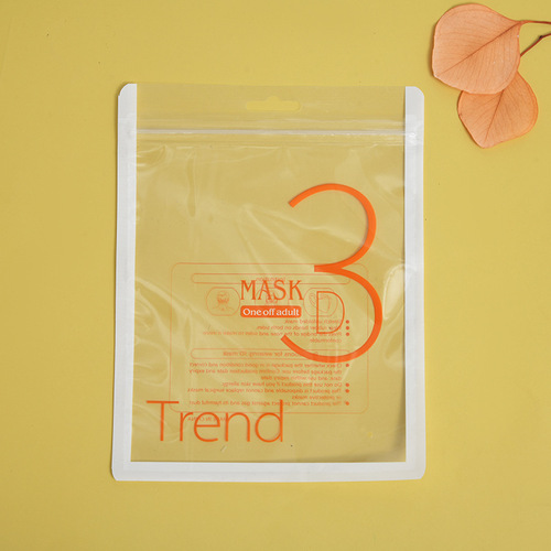 3D adult packaging bag, simple and transparent, new environmentally friendly and hygienic composite bag, hangable ziplock bag wholesale