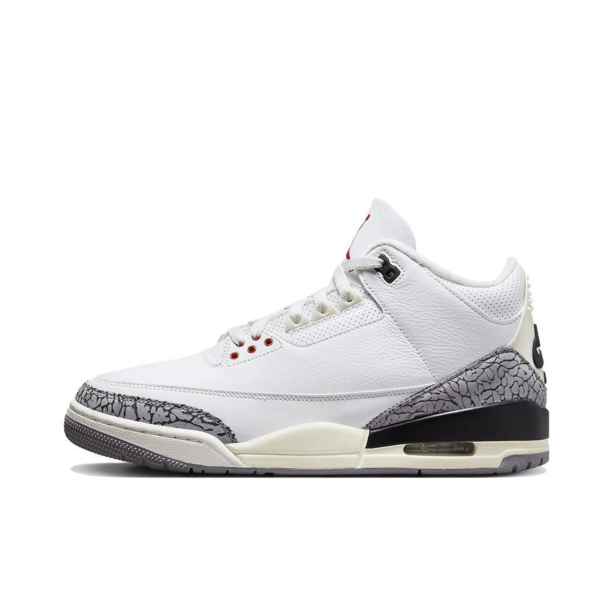 Putian Junyuan AJ3 Zapatillas de baloncesto de combate real Fujiwara Hiroshi Racing North Carolina Blue Sakura Polen Joe 3 hombres y mujeres cojín de aire blanco rojo