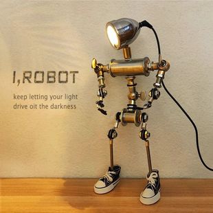 Boys' Gifts Cyberpunk Computer Desktop Ornaments E-Sports Room Decoration Atmosphere Light Technology Sense Creative Figures