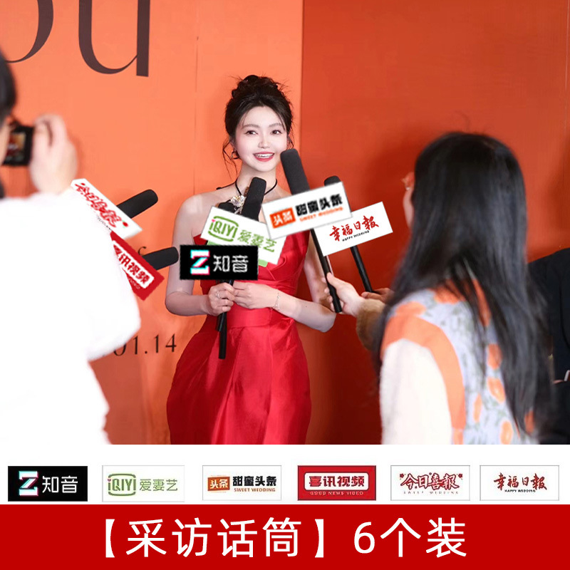 웨딩사진 인터뷰 마이크 [6개]