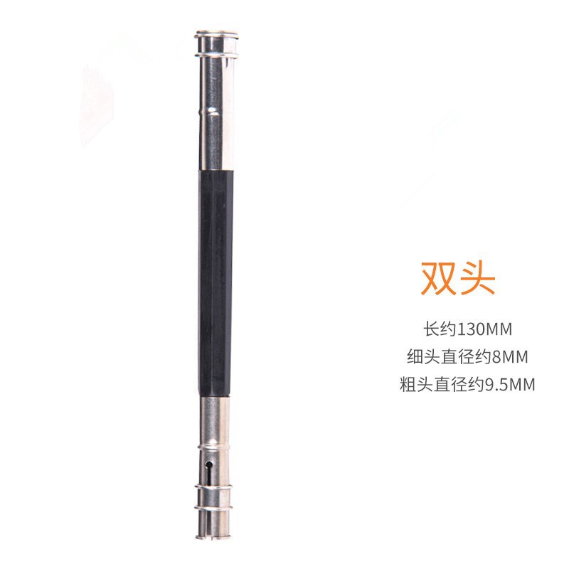 Venta al por mayor de color de metal de varilla de una sola cabeza extensor de lápiz dispositivo de alargamiento de lápiz conector de la pluma cepillo de varilla de alargamiento