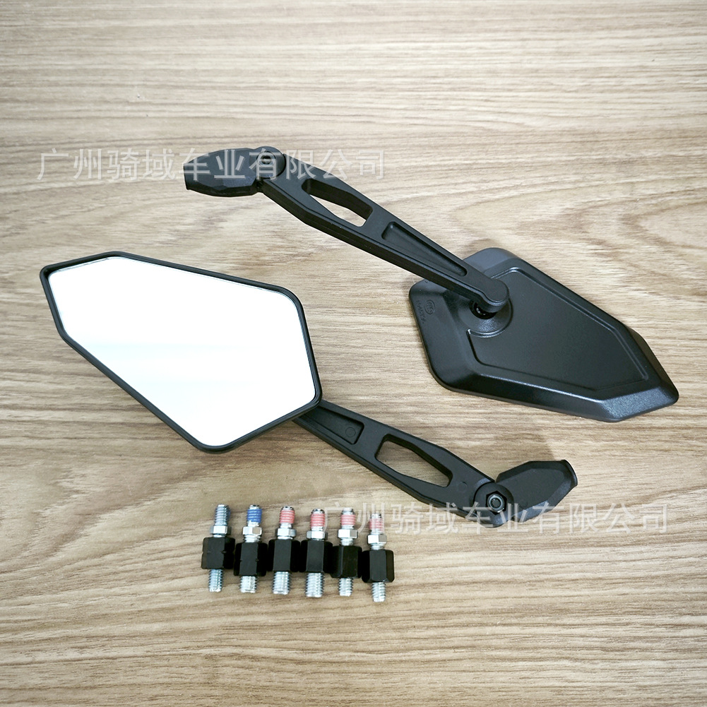 New Motorcycle Model Suitable for Niu and Yadea Electric Vehicles, Universal Modified Polygonal Foldable Rearview Mirror Wholesale
