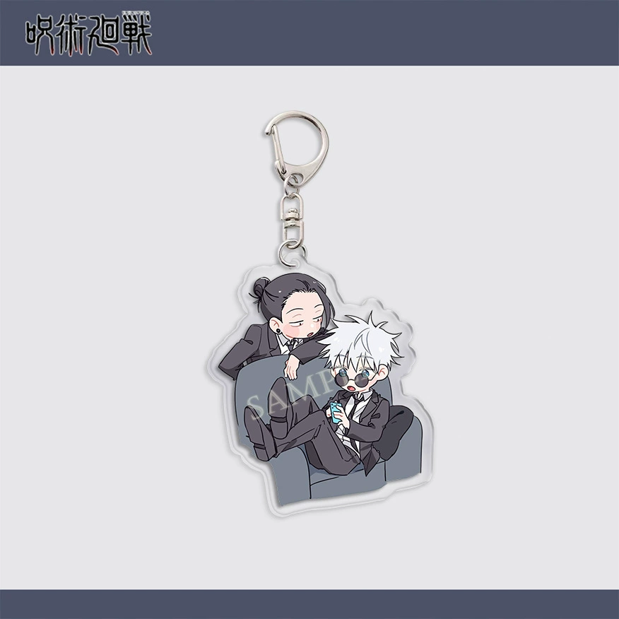 Acrylic Keychain (Jujutsu Kaisen) Cute Cartoon Pendant, Backpack Bag Charm, 9 Colors