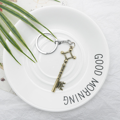 Animation peripherals Attack on Titan Eren's key logo keychain pendant Attack on Titan