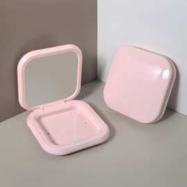 新款Kiko同款粉饼盒腮红盒高光修容带镜子塑料空盒包材化妆品容器