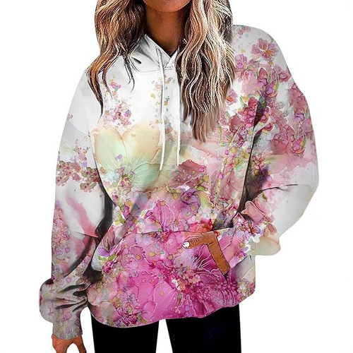 Factory Direct Sale Autumn/Winter Cross-Border International Trade Trendy Casual Sport Sweatshirt Wholesale Hooded Sweatshirt for Women