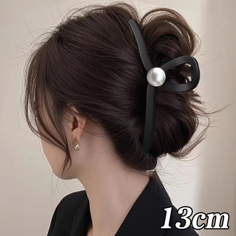 2025新款发夹女后脑勺抓夹鲨鱼夹发卡高级感发抓慵懒风盘发夹头饰|undefined