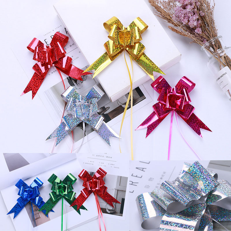 Cross-border Christmas Drawers Birthday Party Laser Drawers Halloween Decorative Raffy Gift Hand Drawers Holiday Supplies