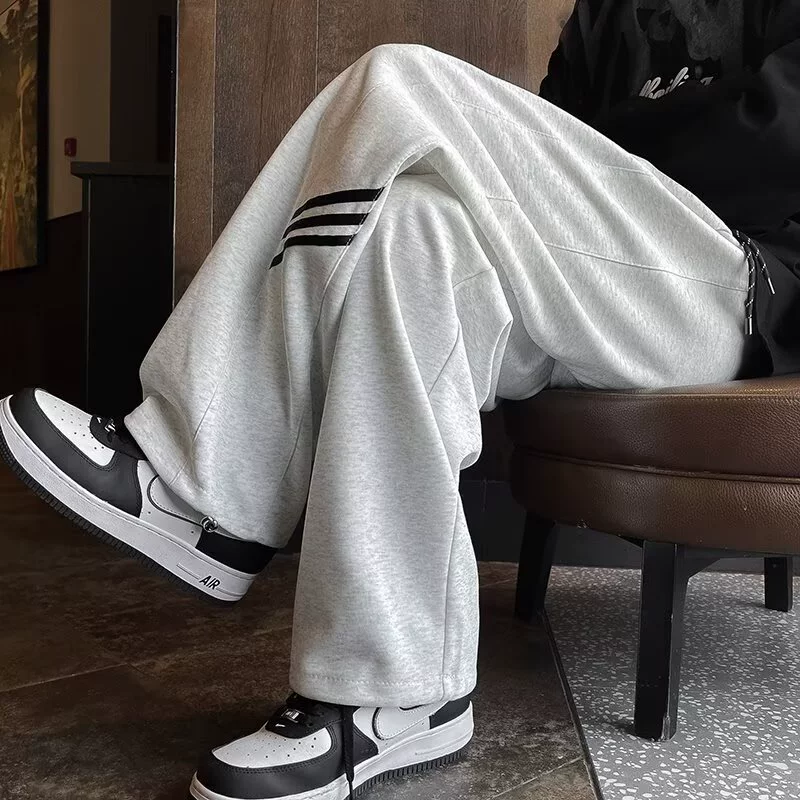 Флисовые летние спортивные брюки для отдыха мужчин и женщин, oversize, американский стиль