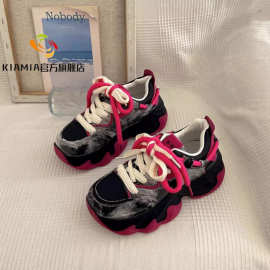 巴黎潮牌高颜值辣妹潮流老爹鞋女2024秋冬季爆款时尚百搭运动鞋女