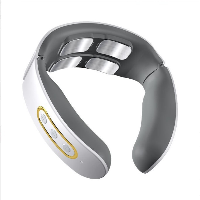 スマート音声加熱頚椎マッサージ器家庭用肩首ケア頚部マッサージ器磁気治療パルス首ケア器|undefined