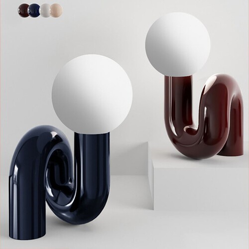 Nordic Red Modern Children's Bedroom Bedside Soft Furnishings American Simple Living Room Luxury Designer Showroom Lamp