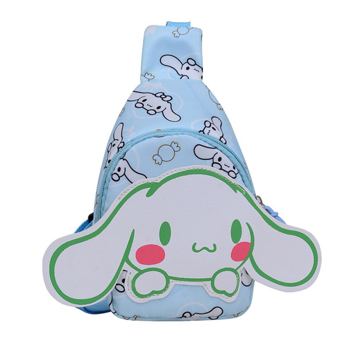 Chic brand children's backpack cartoon cute unisex kids crossbody single-shoulder bag Korean ultra-light chest bag wholesale multi-pocket