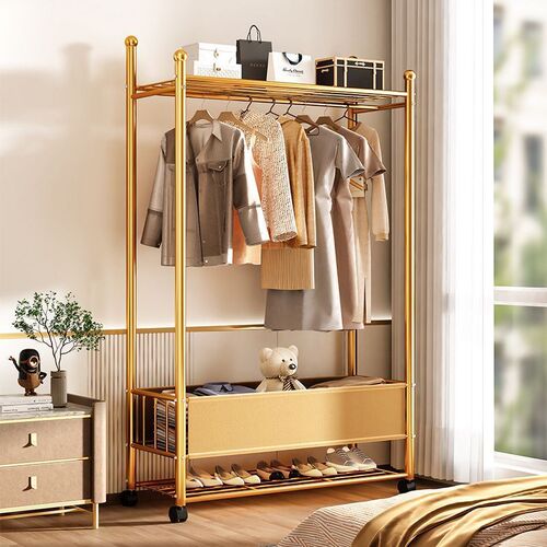 New style clothes hanger household clothes drying rack floor-standing vertical balcony clothes drying rack large capacity indoor bedroom coat rack