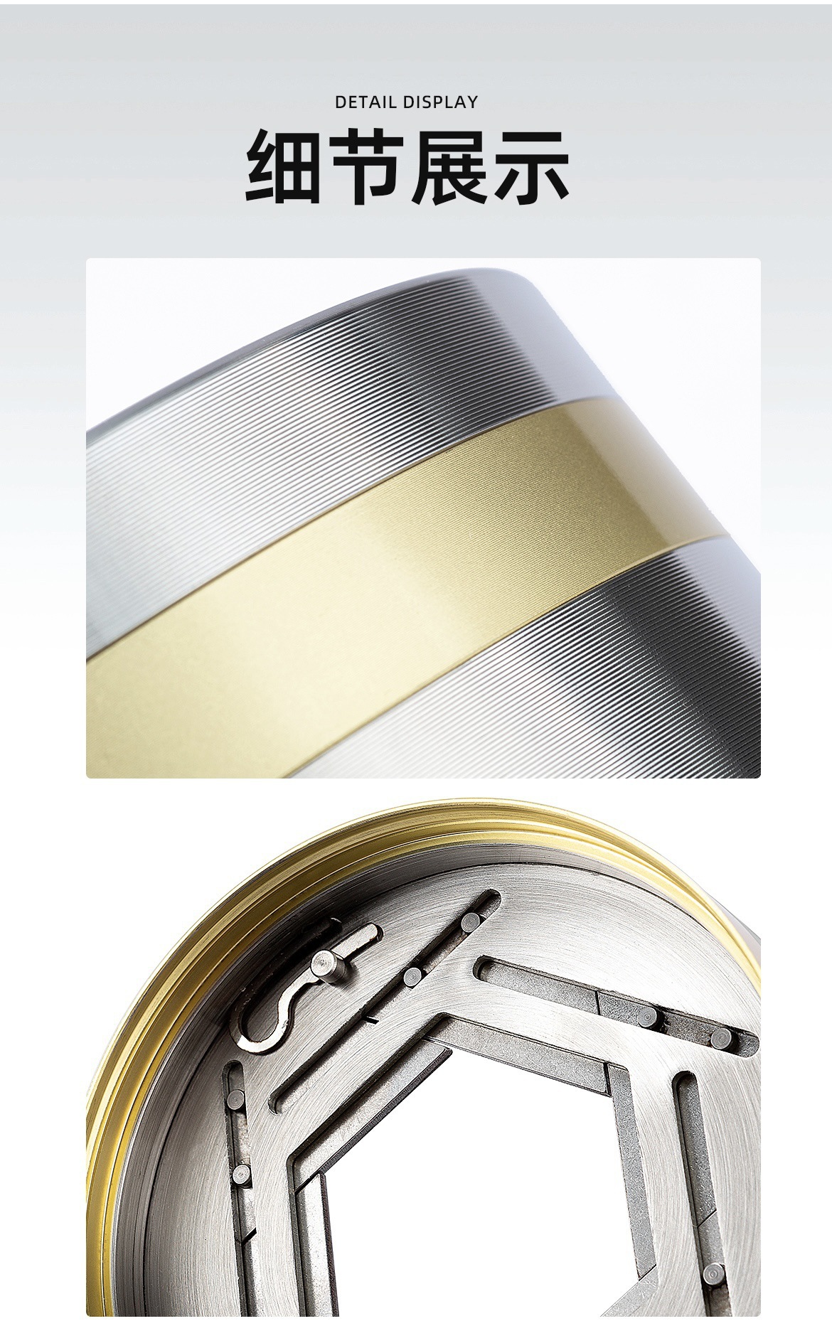 Cross-border Thickened Anti-ash Car Household Stainless Steel Creative Ashtray Advanced Gift Ashtray Shutter Design
