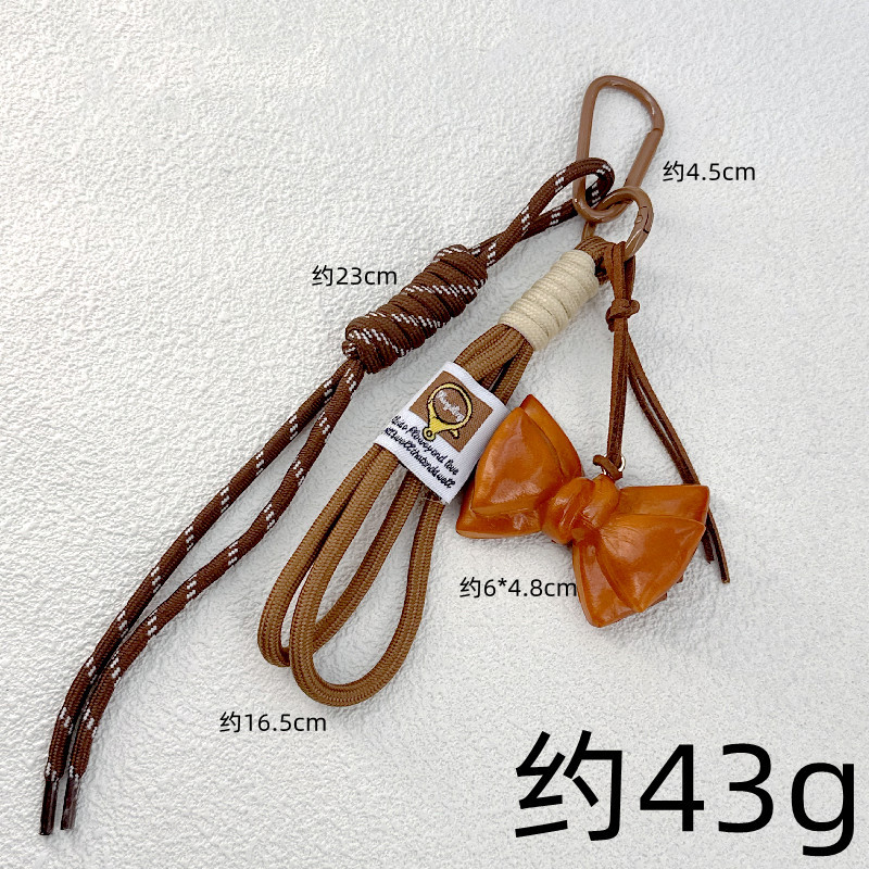 Comida de simulación de viento ins, bolsa de superficie de agua alcalina transfronteriza miu, colgante de chocolate, joyería, llavero de personalidad linda