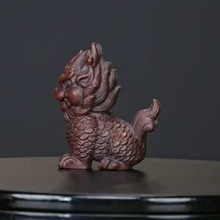 宜兴紫砂茶宠批发厂家原矿紫砂貔貅摆件麒麟卧室家居玄关桌面装饰
