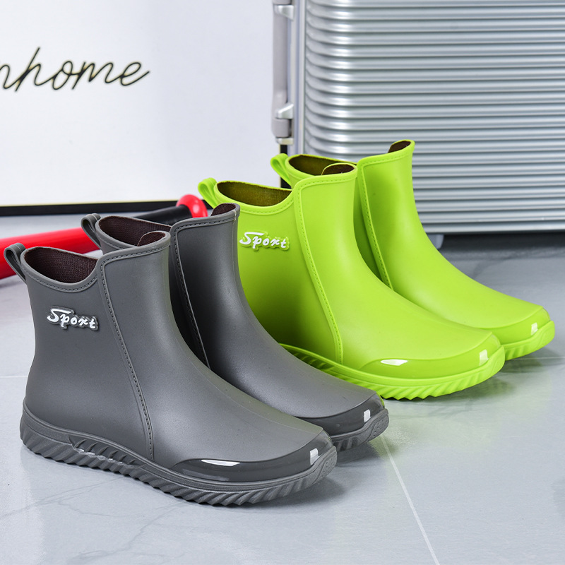 雨鞋男2023新款短筒雨靴外穿潮流休闲厨房防滑钓鱼鞋胶鞋防水耐磨