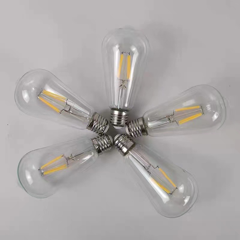 Edison estándar americano 110V bombilla E26 tornillo LED lámpara de filamento retro lámpara ahorro de energía bombilla fuente de luz fábrica al por mayor