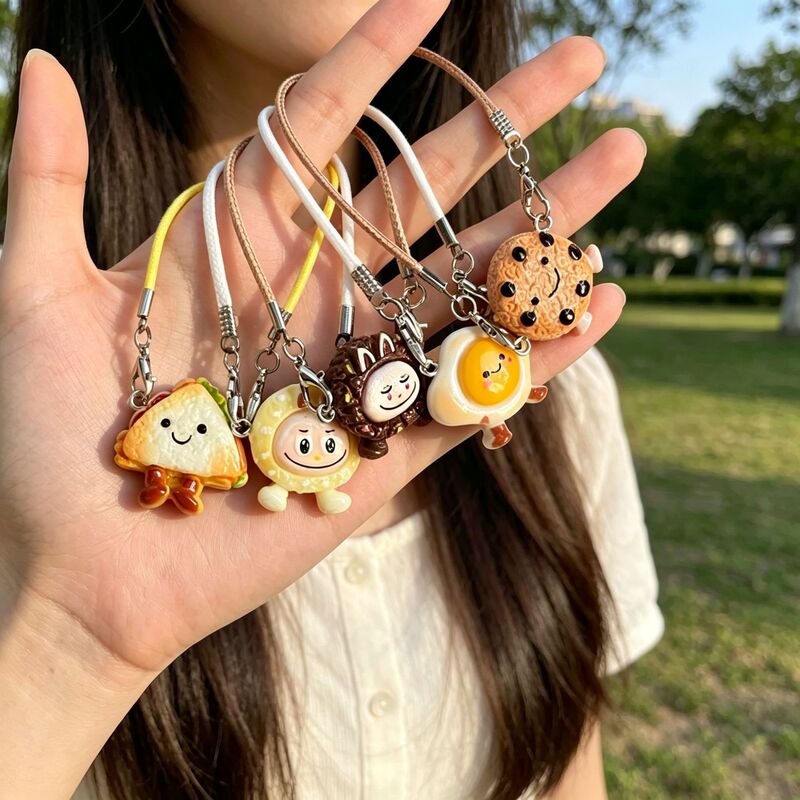 Cute Realistic Food Toy DIY Keychain Pendant, Niche High-Value Accessory for Bags, Gift Wholesale