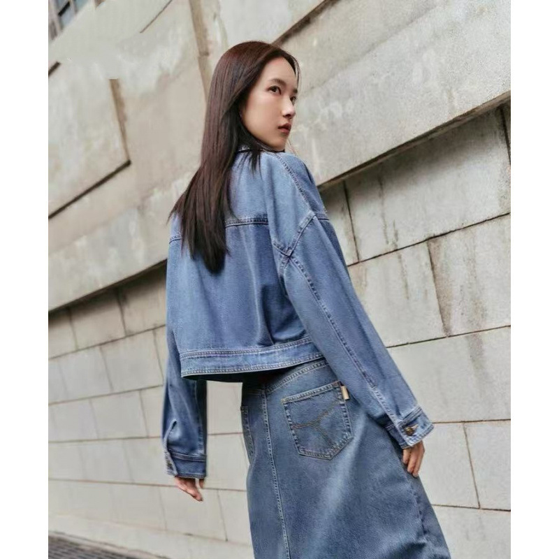 Denim Short Jacket for Women 2026 Autumn New Design Stylish Retro Quality Jacket for Women Plus Size Jacket