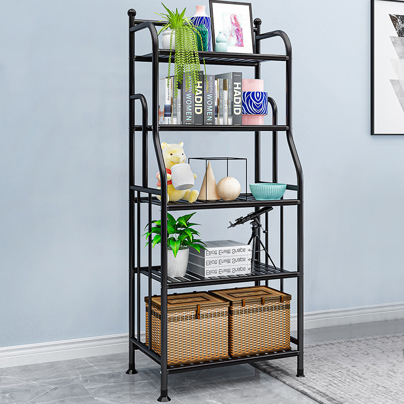 Household Multi-layer Storage Rack Floor-standing Iron Bathroom Storage Rack Bathroom Bedroom Kitchen Assembly Storage Flower Rack