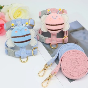 Cat traction rope cat special cat chest back I-shaped dog traction rope small dog rabbit rope pet supplies wholesale