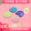 Highchair, dinner plate for feeding, cartoon silica gel children's tableware for training