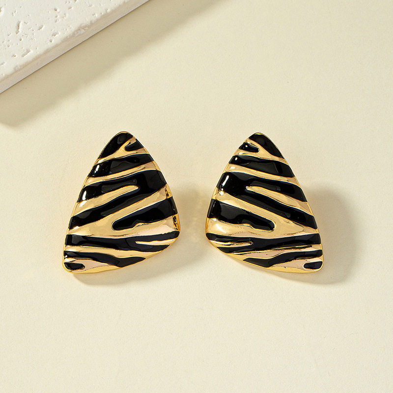 Alloy Material 1 Pair Vintage Style Color Block Plating Alloy Ear Studs