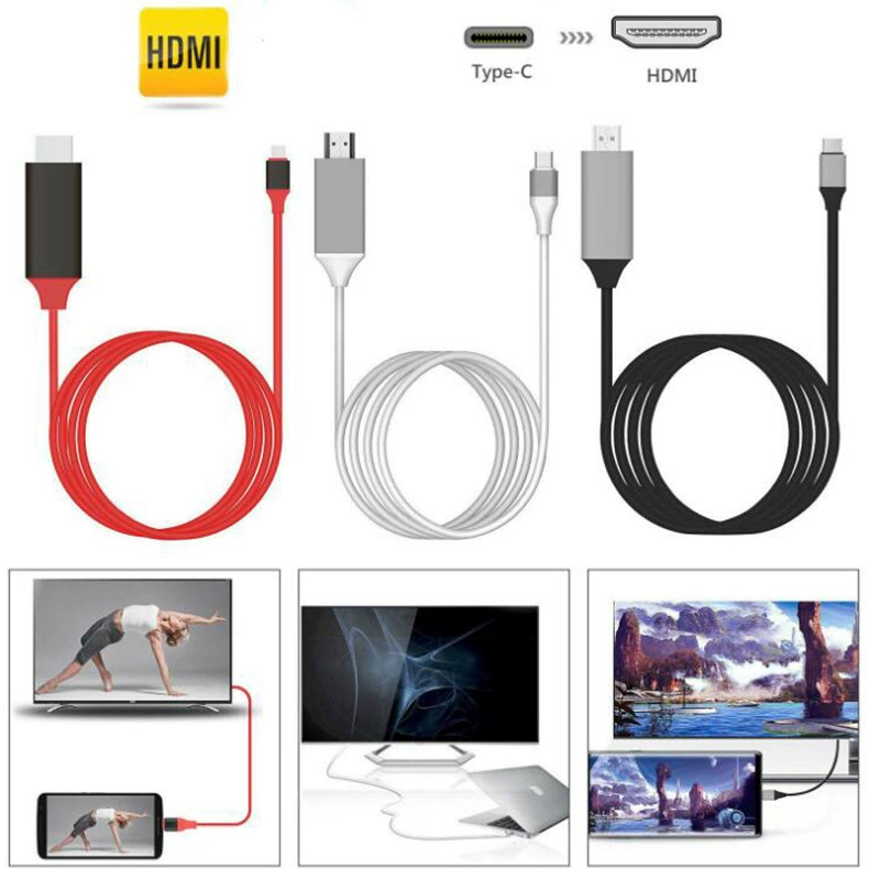 TYPE-C to HDMI high-definition same-screen cable USB3.1 TO HDMI Android projection cable S8 mobile phone to TV 4K