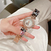 Golden fashionable watch, trend waterproof glasses, suitable for import, city style, wholesale