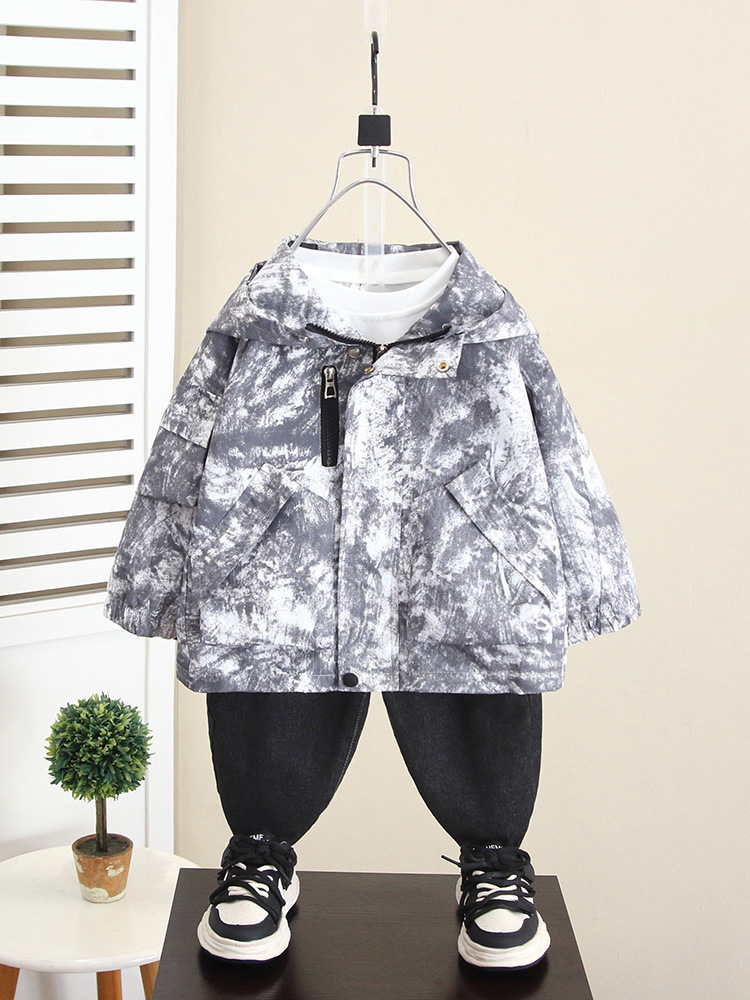 6061 niños ropa de otoño chaqueta de camuflaje para niños primavera y otoño chaqueta coreana 2024 nueva chaqueta de otoño para bebés